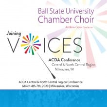 ACDA Central-North Central 2020 Ball State University Concert Choir CD