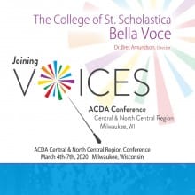 ACDA Central-North Central 2020 College of St. Scholastica Bella Voce CD