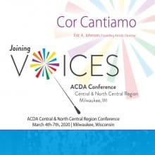 ACDA Central-North Central 2020 Cor Cantiamo CD
