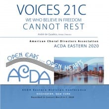 ACDA Eastern 2020 Voices 21 - We Who Believe CD
