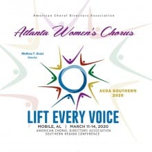 ACDA Southern 2020 Atlanta Women's Chorus CD