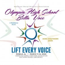 ACDA Southern 2020 Olympia High School Bella Voce CD