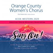 ACDA Western 2020 Orange County Women's Chorus CD