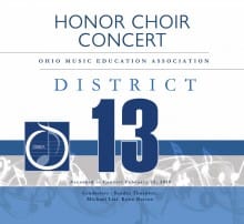 Ohio MEA District 13 Honors Chorus 2-22-2020 CD