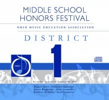Ohio OMEA District 1 Middle School Honors Festival 1-26-2020 MP3s
