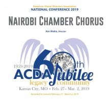 ACDA National 2019 Nairobi Chamber Chorus MP3