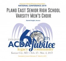 ACDA 2019 National – Plano East High School Men MP3 ACDA 2019 National – Plano East High School Men MP3