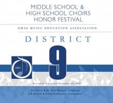 Ohio OMEA District 9 Middle School and High School Honor Choirs 11-23-2019 MP3